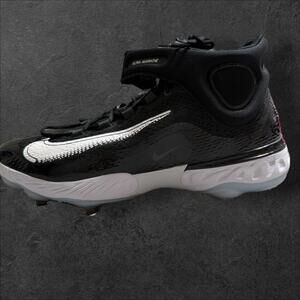 Nike Alpha Huarache Elite Black White Baseball Cleats Men's Size 16 DJ6520-001